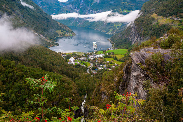 UNESCO Weltkulturerbe Geirangerfjord in Norwegen