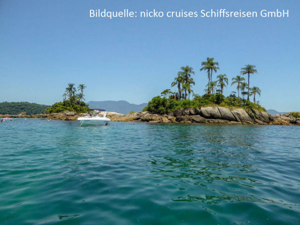 Seereise von nicko cruises an der Paraty Insel in Brasilien