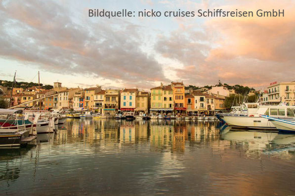 Seereise von nicko cruises in Cassis, Provence, Frankreich